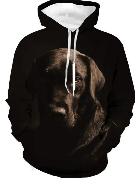 Clearance OUKU Men's Animal Color Block Wolf Graphic Prints Hoodie Hoodies Sweatshirt Designer Casual Long Sleeve Hooded Daily Sports 1 2 Print Spring & Fall Designer