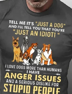 Best OUKU Men's Animal Dog Letter Graphic Prints T Shirt Graphic Tee Cotton Short Sleeves Graphic Shirt Wine Black Red Comfortable Tee Vacation Street Fashion Designer Clothing