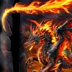 Outlet OUKU Men's Animal Dragon Ripped Shirt Button Up Shirt Long Sleeve Dark Punk Gothic Style Holiday Streetwear Summer Spring Turndown 3D Print Collared Shirts Yellow Purple Orange Green