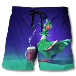 Outlet OUKU Men's Animal Graphic Prints Turkey Board Shorts Swim Shorts Swim Trunks Mid Waist Hawaiian Boho Casual Daily Holiday Drawstring with Mesh lining Elastic Waist Designer Clothing Apparel