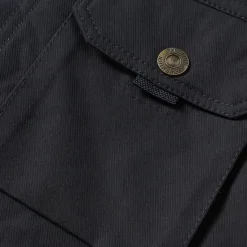 OUKU Men's Animal Horse Embroidered Fleece Jacket Sherpa Trucker Jacket Work Cargo Jacket Turn-Down Collar Warm Winter Cotton Jacket Vintage Casual Sports Outdoor Coat Multi-Pockets