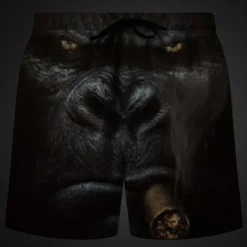 Online OUKU Men's Animal Shark 3D Print Swim Shorts Board Shorts Swimming Trunks Mid Waist Vacation Sports Streetwear Party Casual Daily Drawstring with Mesh lining Elastic Waist Designer Clothing Apparel