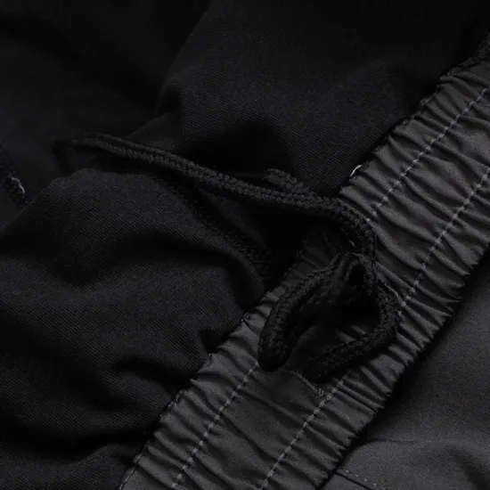 OUKU Men's Athletic Pants Active Pants GYM Pants Running Pants Outdoor Daily Quick Dry Comfortable Elastic Waist 2 in 1 Plain Full Length Sports Casual Activewear Black Grey Micro-elastic