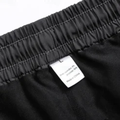OUKU Men's Athletic Pants Active Pants GYM Pants Running Pants Outdoor Daily Quick Dry Comfortable Elastic Waist 2 in 1 Plain Full Length Sports Casual Activewear Black Grey Micro-elastic