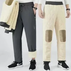 Sale OUKU Men's Athletic Pants Fleece Pants Sweatpants Winter Pants Trousers Pocket Drawstring Elastic Waist Plain Comfort Warm Sports Outdoor Daily Fashion Casual Black Gray Micro-elastic