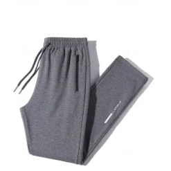 Sale OUKU Men's Athletic Pants Jogging Pants Training Pants Pocket Elastic Waist Plain Comfort Sports Outdoor Sports Black Light Grey Micro-elastic