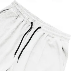 OUKU Men's Athletic Pants Sweatpants Joggers Trousers Waffle Pants Pocket Elastic Waist Drawstring Plain Comfort Sports Outdoor Daily Fashion Casual Black White Micro-elastic