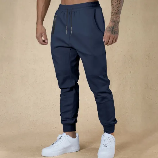 New OUKU Men's Athletic Pants Sweatpants Joggers Trousers Sports Pants Pocket Drawstring Elastic Waist Plain Comfort Sports Outdoor Daily Fashion Casual Black Army Green Micro-elastic