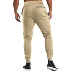 New OUKU Men's Athletic Pants Sweatpants Joggers Trousers Sports Pants Pocket Drawstring Elastic Waist Plain Comfort Sports Outdoor Daily Fashion Casual Black Army Green Micro-elastic