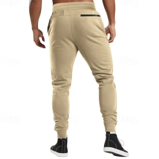 New OUKU Men's Athletic Pants Sweatpants Joggers Trousers Sports Pants Pocket Drawstring Elastic Waist Plain Comfort Sports Outdoor Daily Fashion Casual Black Army Green Micro-elastic