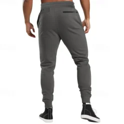New OUKU Men's Athletic Pants Sweatpants Joggers Trousers Sports Pants Pocket Drawstring Elastic Waist Plain Comfort Sports Outdoor Daily Fashion Casual Black Army Green Micro-elastic