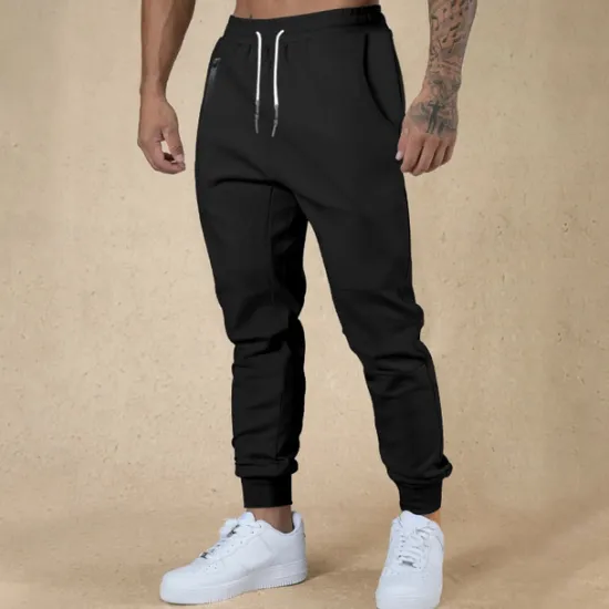 New OUKU Men's Athletic Pants Sweatpants Joggers Trousers Sports Pants Pocket Drawstring Elastic Waist Plain Comfort Sports Outdoor Daily Fashion Casual Black Army Green Micro-elastic