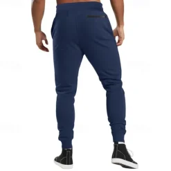 New OUKU Men's Athletic Pants Sweatpants Joggers Trousers Sports Pants Pocket Drawstring Elastic Waist Plain Comfort Sports Outdoor Daily Fashion Casual Black Army Green Micro-elastic