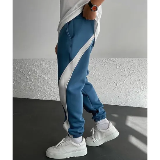 Hot OUKU Men's Athletic Pants Sweatpants Joggers Trousers Pocket Drawstring Elastic Waist Color Block Comfort Sports Outdoor Daily Fashion Casual Black / Red White Micro-elastic