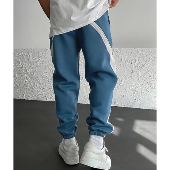 Hot OUKU Men's Athletic Pants Sweatpants Joggers Trousers Pocket Drawstring Elastic Waist Color Block Comfort Sports Outdoor Daily Fashion Casual Black / Red White Micro-elastic