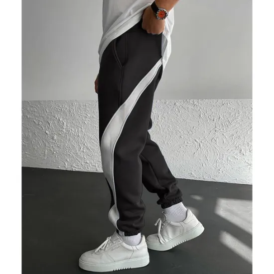 Hot OUKU Men's Athletic Pants Sweatpants Joggers Trousers Pocket Drawstring Elastic Waist Color Block Comfort Sports Outdoor Daily Fashion Casual Black / Red White Micro-elastic