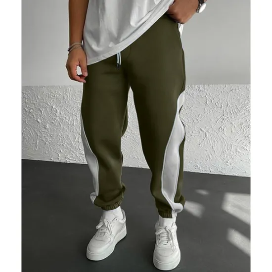 Hot OUKU Men's Athletic Pants Sweatpants Joggers Trousers Pocket Drawstring Elastic Waist Color Block Comfort Sports Outdoor Daily Fashion Casual Black / Red White Micro-elastic