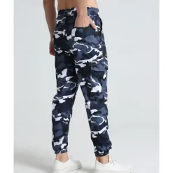 Online OUKU Men's Athletic Pants Sweatpants Joggers Trousers Pocket Drawstring Elastic Waist Camouflage Comfort Sports Outdoor Daily Fashion Casual Pink Red Micro-elastic