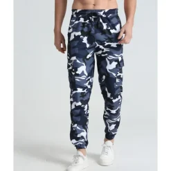 Online OUKU Men's Athletic Pants Sweatpants Joggers Trousers Pocket Drawstring Elastic Waist Camouflage Comfort Sports Outdoor Daily Fashion Casual Pink Red Micro-elastic