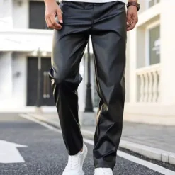Hot OUKU Men's Athletic Pants Sweatpants Trousers Casual Pants Zipper Buttons Pocket Plain Comfort Sports Outdoor Daily Fashion Casual Silver Black Micro-elastic