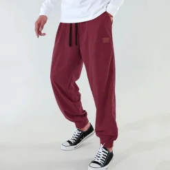 Best OUKU Men's Athletic Pants Sweatpants Joggers Corduroy Pants Trousers Pocket Drawstring Elastic Waist Plain Comfort Sports Outdoor Daily Fashion Casual Dark Khaki Black Micro-elastic