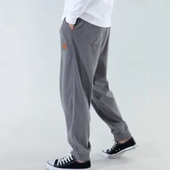 Best OUKU Men's Athletic Pants Sweatpants Joggers Corduroy Pants Trousers Pocket Drawstring Elastic Waist Plain Comfort Sports Outdoor Daily Fashion Casual Dark Khaki Black Micro-elastic
