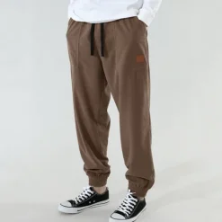 Best OUKU Men's Athletic Pants Sweatpants Joggers Corduroy Pants Trousers Pocket Drawstring Elastic Waist Plain Comfort Sports Outdoor Daily Fashion Casual Dark Khaki Black Micro-elastic