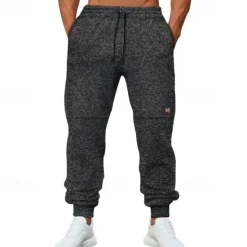 Clearance OUKU Men's Athletic Pants Sweatpants Joggers Trousers Pocket Drawstring Elastic Waist Plain Comfort Sports Outdoor Daily Fashion Casual ArmyGreen Wine Micro-elastic