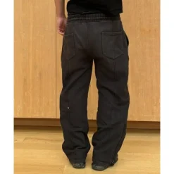 Online OUKU Men's Athletic Pants Sweatpants Trousers Harem Pants Drawstring Elastic Waist Plain Comfort Sports Outdoor Daily Fashion Casual Black Sky Blue Micro-elastic