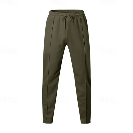 Best OUKU Men's Athletic Pants Sweatpants Joggers Trousers Sports Pants Pocket Drawstring Elastic Waist Plain Comfort Sports Outdoor Daily Fashion Casual Black White Micro-elastic