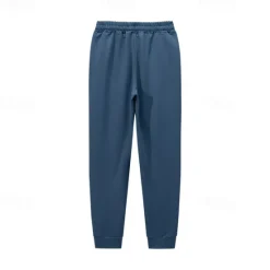 Clearance OUKU Men's Athletic Pants Sweatpants Joggers Trousers Pocket Drawstring Elastic Waist Color Block Comfort Sports Outdoor Daily Fashion Casual Black Blue Micro-elastic