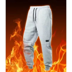 Online OUKU Men's Athletic Pants Sweatpants Joggers Trousers Pocket Drawstring Elastic Waist Plain Comfort Warm Sports Outdoor Daily Fashion Casual Black Light Grey Micro-elastic