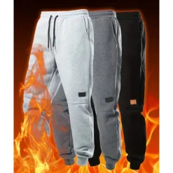 Online OUKU Men's Athletic Pants Sweatpants Joggers Trousers Pocket Drawstring Elastic Waist Plain Comfort Warm Sports Outdoor Daily Fashion Casual Black Light Grey Micro-elastic