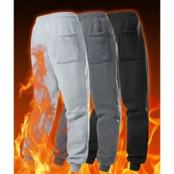 Online OUKU Men's Athletic Pants Sweatpants Joggers Trousers Pocket Drawstring Elastic Waist Plain Comfort Warm Sports Outdoor Daily Fashion Casual Black Light Grey Micro-elastic