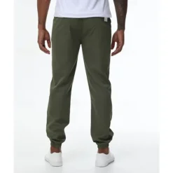 Online OUKU Men's Athletic Pants Trousers Jogging Pants Pocket Drawstring Elastic Waist Plain Comfort Sports Outdoor Daily Fashion Casual ArmyGreen Black Micro-elastic