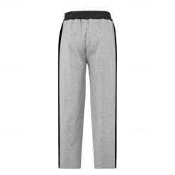 Hot OUKU Men's Athletic Pants Wide Leg Sweatpants Trousers Pocket Drawstring Elastic Waist Color Block Comfort Sports Outdoor Daily Fashion Casual Black Red Micro-elastic