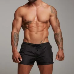 Best OUKU Men's Athletic Shorts 3 inch Shorts Workout Shorts Short Shorts Running Shorts with Mesh lining Zipper Pocket Elastic Drawstring Design Solid Color Breathable Quick Dry Short Fitness Running Gym