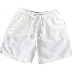 Sale OUKU Men's Athletic Shorts Active Shorts Shorts Casual Shorts Drawstring Plain Comfort Breathable Outdoor Daily Going out Fashion Casual Black White