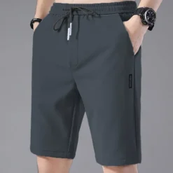 Hot OUKU Men's Athletic Shorts Active Shorts Casual Shorts Pocket Drawstring Elastic Waist Plain Comfort Quick Dry Outdoor Daily Going out Fashion Streetwear Black Light Green