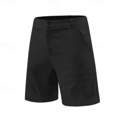 Clearance OUKU Men's Athletic Shorts Active Shorts Patchwork Zipper Pocket Multi Pocket Solid Color Waterproof Quick Dry Knee Length Outdoor Vacation Home Vacation Sports Light Khaki Black Stretchy