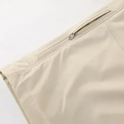 Clearance OUKU Men's Athletic Shorts Active Shorts Patchwork Zipper Pocket Multi Pocket Solid Color Waterproof Quick Dry Knee Length Outdoor Vacation Home Vacation Sports Light Khaki Black Stretchy