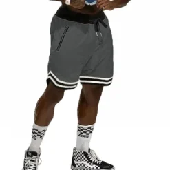 Sale OUKU Men's Athletic Shorts Basketball Shorts Running Shorts Gym Shorts Sports Going out Weekend Breathable Quick Dry Running Casual Pocket Drawstring Elastic Waist Plain Knee Length Gymnatics Activewear