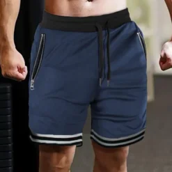 Sale OUKU Men's Athletic Shorts Basketball Shorts Running Shorts Gym Shorts Sports Going out Weekend Breathable Quick Dry Running Casual Pocket Drawstring Elastic Waist Plain Knee Length Gymnatics Activewear