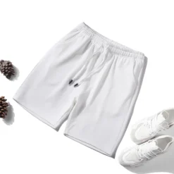 Online OUKU Men's Athletic Shorts Basketball Shorts Casual Shorts Mesh Shorts Pocket Drawstring Elastic Waist Plain Breathable Quick Dry Short Casual Daily Fashion Streetwear Black White