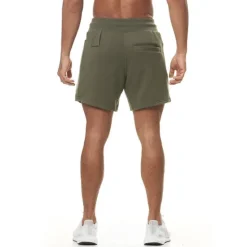 Discount OUKU Men's Athletic Shorts Board Shorts Running Shorts Training Shorts Pocket Drawstring Elastic Waist Plain Comfort Soft Short Sports Outdoor Casual Holiday Streetwear Stylish ArmyGreen Micro-elastic