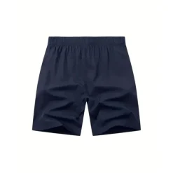 Hot OUKU Men's Athletic Shorts Running Shorts Gym Shorts Sports Going out Weekend Breathable Quick Dry Running Casual Pocket Drawstring Elastic Waist Plain Knee Length Gymnatics Activewear Black Dark Blue