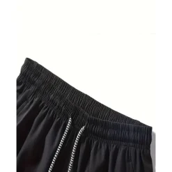 Online OUKU Men's Athletic Shorts Running Shorts Gym Shorts Sports Going out Weekend Breathable Quick Dry Running Casual Pocket Drawstring Elastic Waist Plain Knee Length Gymnatics Activewear Black Blue