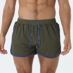 Best OUKU Men's Athletic Shorts Shorts Running Shorts Gym Shorts Mesh Shorts Pocket Drawstring Elastic Waist Patchwork Comfort Short Sports Outdoor Daily Going out Fashion Casual Black White Micro-elastic