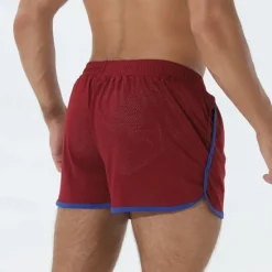 Best OUKU Men's Athletic Shorts Shorts Running Shorts Gym Shorts Mesh Shorts Pocket Drawstring Elastic Waist Patchwork Comfort Short Sports Outdoor Daily Going out Fashion Casual Black White Micro-elastic