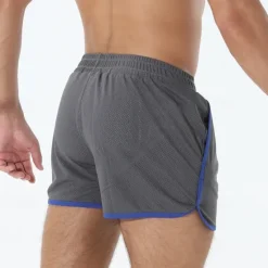 Best OUKU Men's Athletic Shorts Shorts Running Shorts Gym Shorts Mesh Shorts Pocket Drawstring Elastic Waist Patchwork Comfort Short Sports Outdoor Daily Going out Fashion Casual Black White Micro-elastic